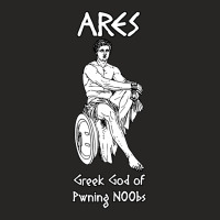 Ares, Greek God Of Pwning N00bs Ladies Fitted T-shirt | Artistshot