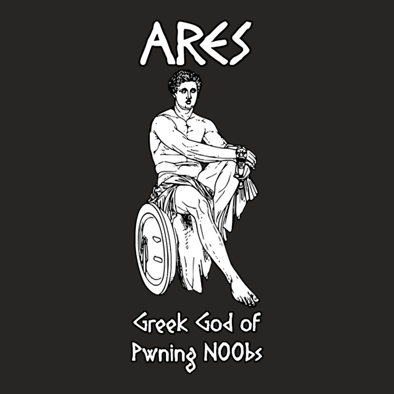 Ares, Greek God Of Pwning N00bs Ladies Fitted T-Shirt by Mary Hatton | Artistshot