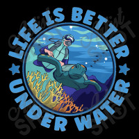 Life Is Better Under Water Marine Biology Scuba Diver Premium Pocket T-shirt | Artistshot