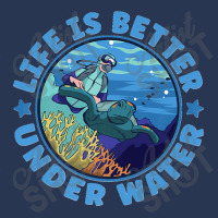 Life Is Better Under Water Marine Biology Scuba Diver Premium Men Denim Jacket | Artistshot