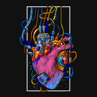 Cyborg Robot Heart Vaporwave Futuristic Cyberpunk Clothing Graphic Youth T-shirt | Artistshot