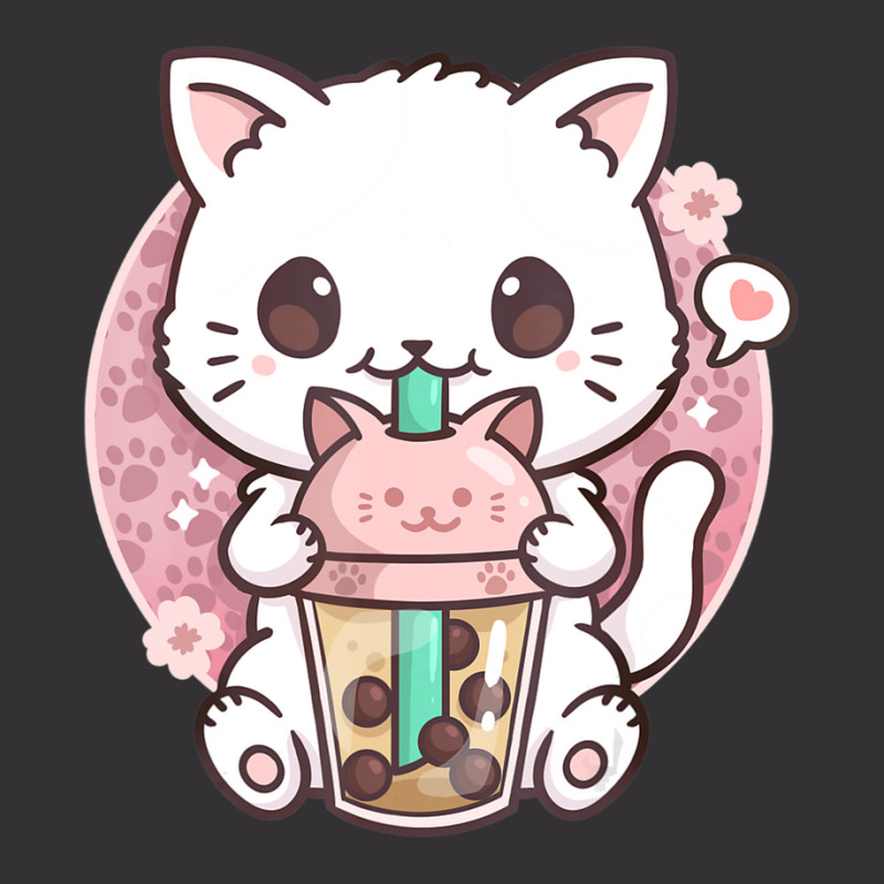 Boba Cat Boba Tea Bubble Tea Kawaii Anime Cat Kawaii Neko Vintage Hoodie by Min08 | Artistshot