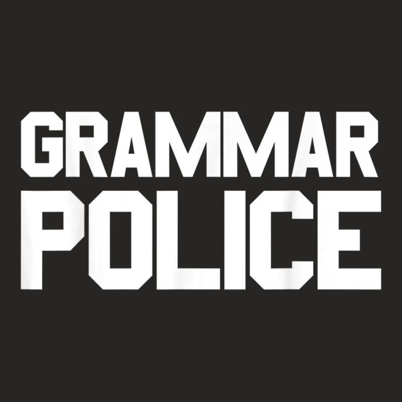 Grammar Police Costume Funny Halloween Grammar Police Ladies Fitted T-Shirt by CherieColletteBoggan | Artistshot