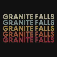 Granite Falls Minnesota Granite Falls Mn Retro Vintage Text Long Sleev Portrait Canvas Print | Artistshot