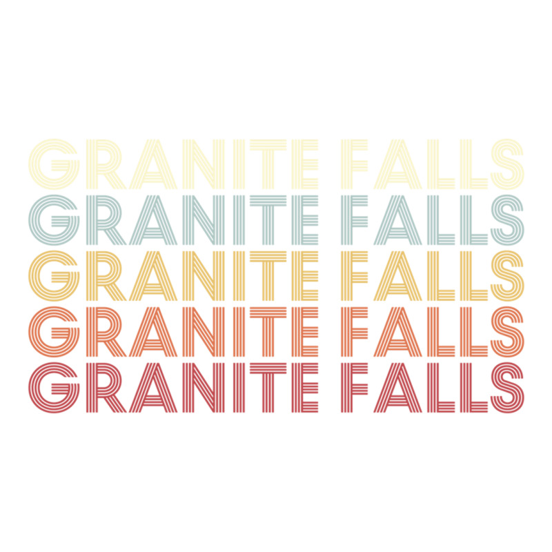 Granite Falls Minnesota Granite Falls Mn Retro Vintage Text Long Sleev Sticker | Artistshot