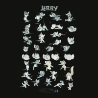 Tom And Jerry Character Art Scorecard Crop Tee | Artistshot