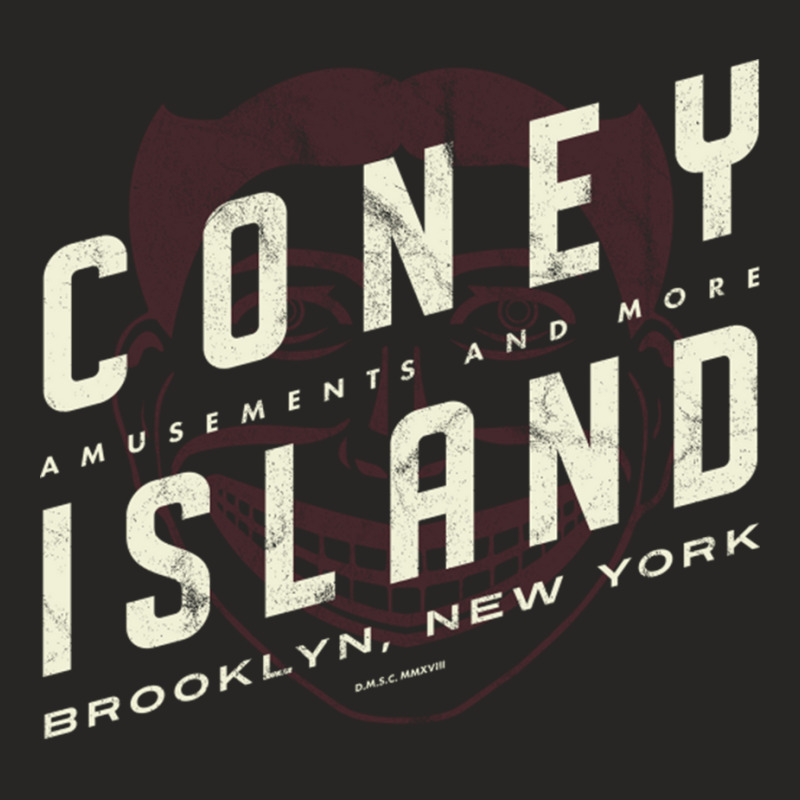 Coney Island New York Steeplechase Ladies Fitted T-Shirt by JudyRowena | Artistshot