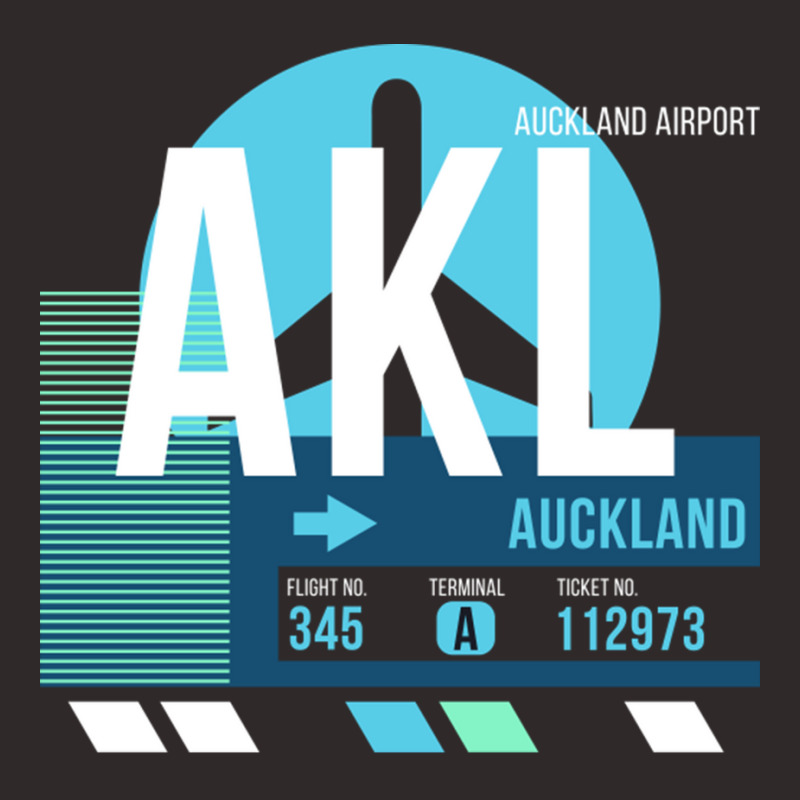 Auckland Akl Airport Code Baggage Tag Racerback Tank by SandraDelpha | Artistshot