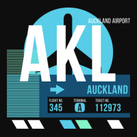 Auckland Akl Airport Code Baggage Tag Crop Top | Artistshot