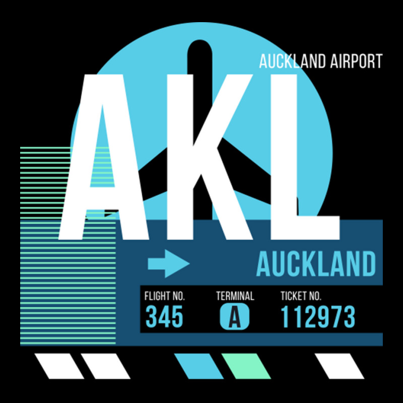 Auckland Akl Airport Code Baggage Tag Maternity Scoop Neck T-shirt by SandraDelpha | Artistshot