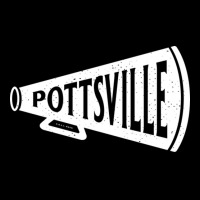 Vintage Megaphone Pottsville Maroons White Pottsville Wordmark Pocket T-shirt | Artistshot