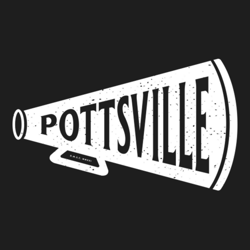 Vintage Megaphone Pottsville Maroons White Pottsville Wordmark Classic T-shirt by JeremyHurley | Artistshot