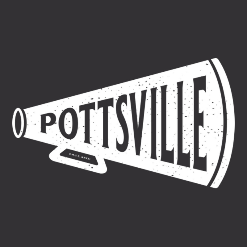 Vintage Megaphone Pottsville Maroons White Pottsville Wordmark Vintage Hoodie by JeremyHurley | Artistshot