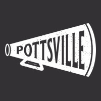 Vintage Megaphone Pottsville Maroons White Pottsville Wordmark Vintage Hoodie And Short Set | Artistshot