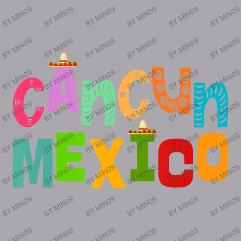 Cancun Mexico Sombrero Colorful Typography Youth 3/4 Sleeve | Artistshot