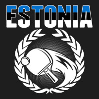 Estonia Ping Pong Lovers   Estonian Table Tennis Supporters Sweatshirt Classic T-shirt | Artistshot