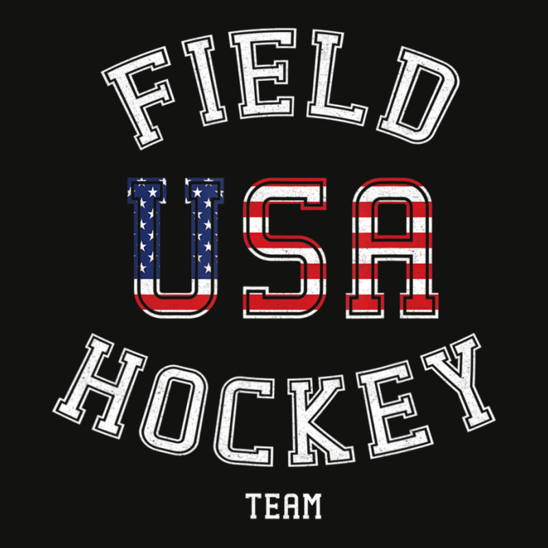 American Flag Usa Field Hockey Player Gift Scorecard Crop Tee by degreesgunner | Artistshot