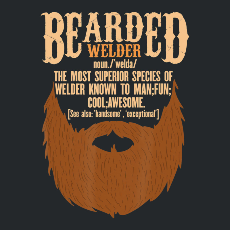 Bearded Welder Definition Dad Ironworker Ironsmith Joke Crewneck Sweatshirt by bummercaught | Artistshot