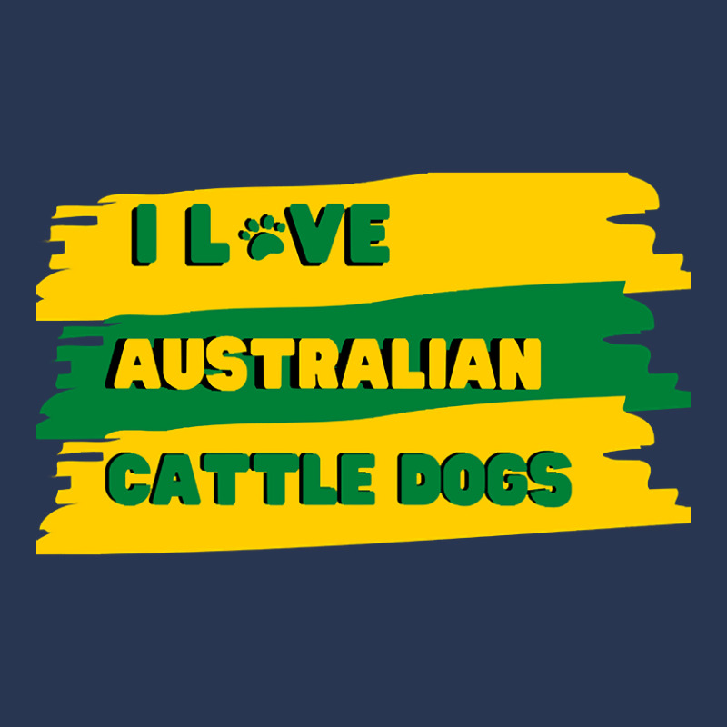 I Love Australian Cattle Dogs Design Men Denim Jacket by Box Bingham | Artistshot