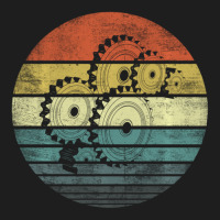 Mechanical Engineer Gifts Funny Retro Cogs Engineering Gear Classic T-shirt | Artistshot