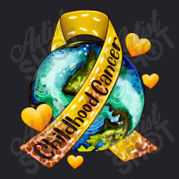 Childhood Cancer Ribbon And World Youth Tee | Artistshot