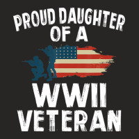 Proud Daughter Of A Wwii Veteran Ladies Fitted T-shirt | Artistshot