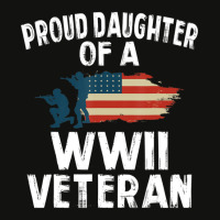 Proud Daughter Of A Wwii Veteran Scorecard Crop Tee | Artistshot