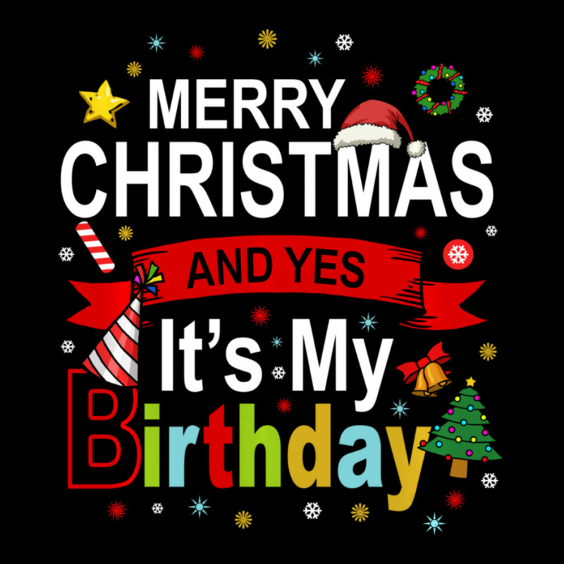 Merry Christmas And Yes It's My Birthday Gift Pocket T-Shirt by behindcedar22 | Artistshot