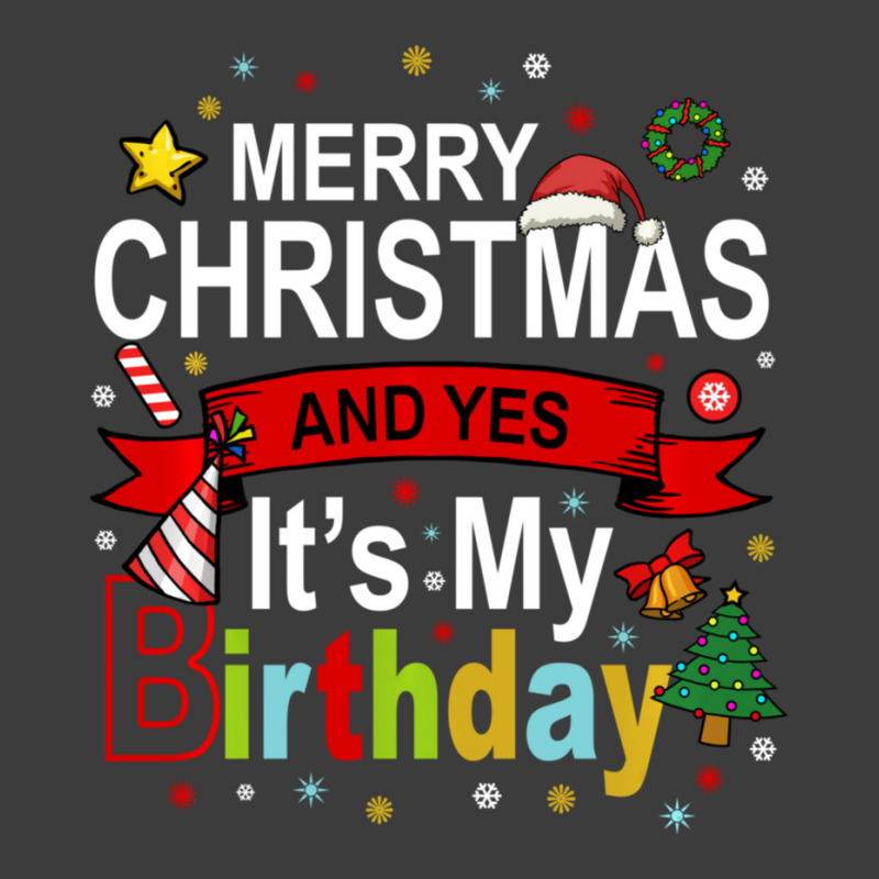 Merry Christmas And Yes It's My Birthday Gift Men's Polo Shirt by behindcedar22 | Artistshot