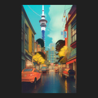 Auckland City Painting 1 Ladies Polo Shirt | Artistshot