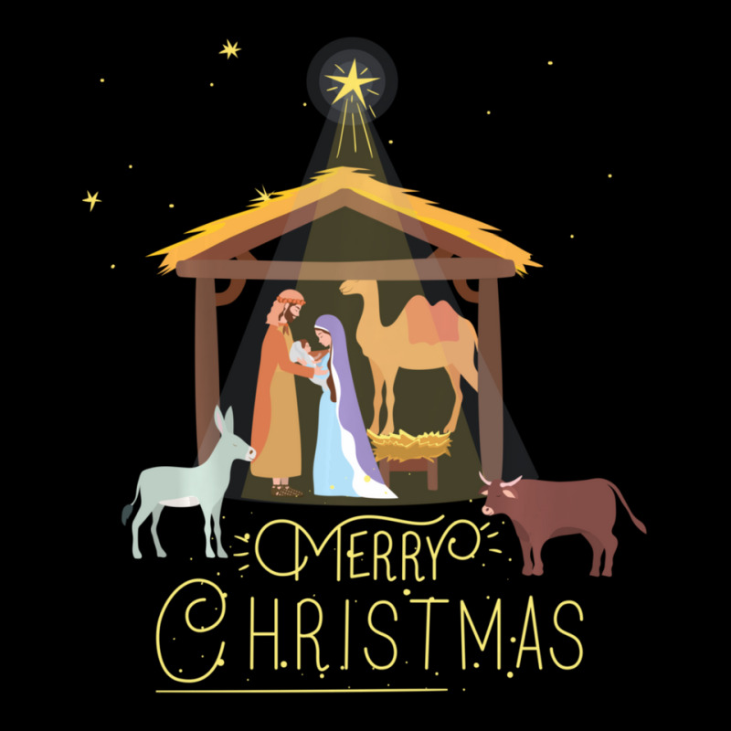 Merry Christmas Nativity Scene North Star Baby Jesus Youth Hoodie by behindcedar22 | Artistshot