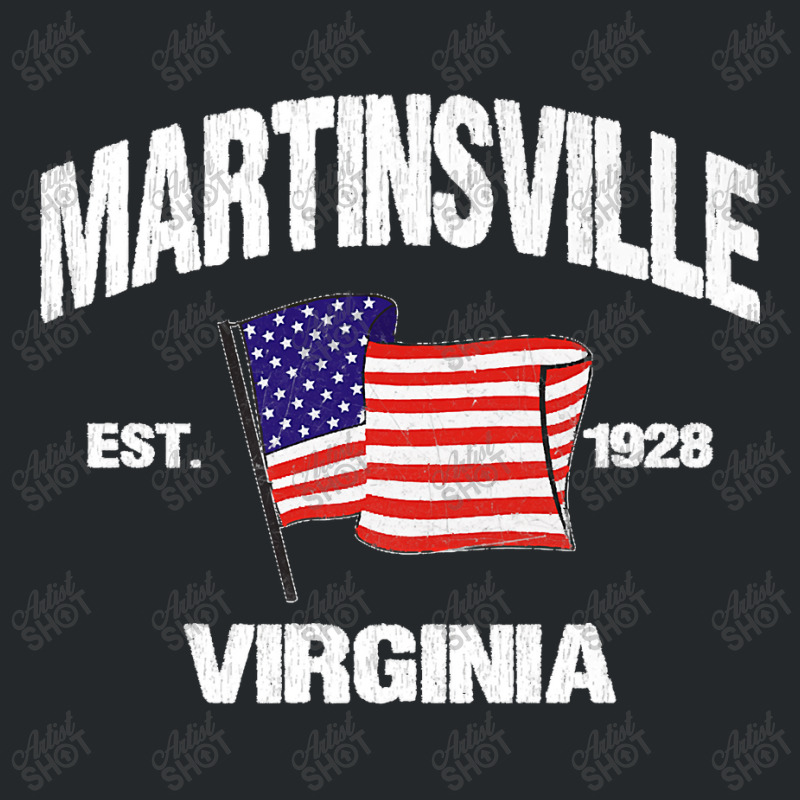 Martinsville Virginia Va Usa Stars & Stripes Vintage Style Premium Crewneck Sweatshirt | Artistshot