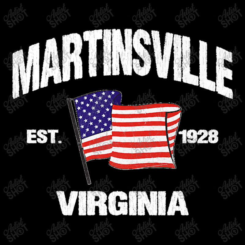 Martinsville Virginia Va Usa Stars & Stripes Vintage Style Premium Zipper Hoodie | Artistshot