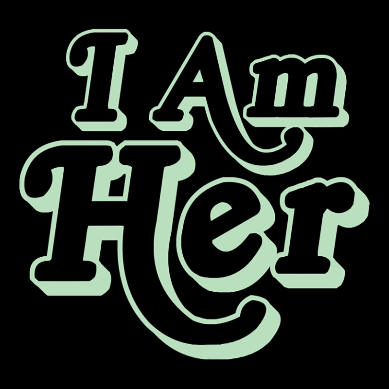 I Am Her Green Print Lightweight Hoodie | Artistshot