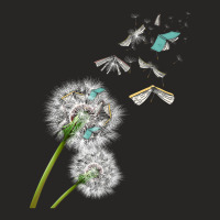 Dandelion Books Reading Ladies Fitted T-shirt | Artistshot