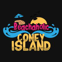 Beachaholic In Coney Island, Usa Graphic T-shirt | Artistshot