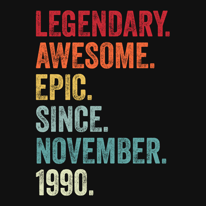 32nd Birthday Legendary Epic Awesome Since November 1990 Tote Bags | Artistshot