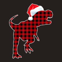 Red Plaid Dinosaur Christmas Pajamas T Rex Xmas Men Boy Kids Tank Top | Artistshot