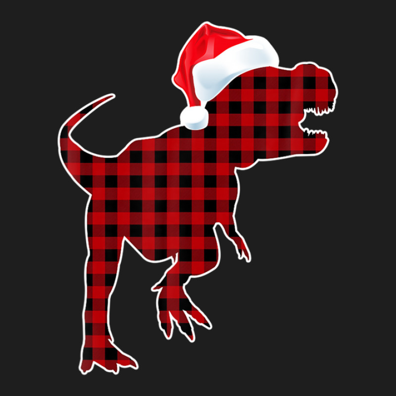 Red Plaid Dinosaur Christmas Pajamas T Rex Xmas Men Boy Kids Classic T-shirt by rakinybluvic | Artistshot