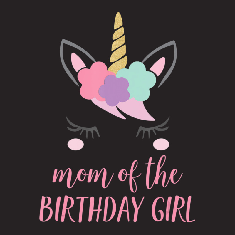 Cute Unicorn Mom Mom Of The Birthday Girl Vintage Cap by rastyrocl | Artistshot