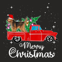 Otterhound Rides Red Truck Christmas Pajama 002 Ladies Fitted T-shirt | Artistshot