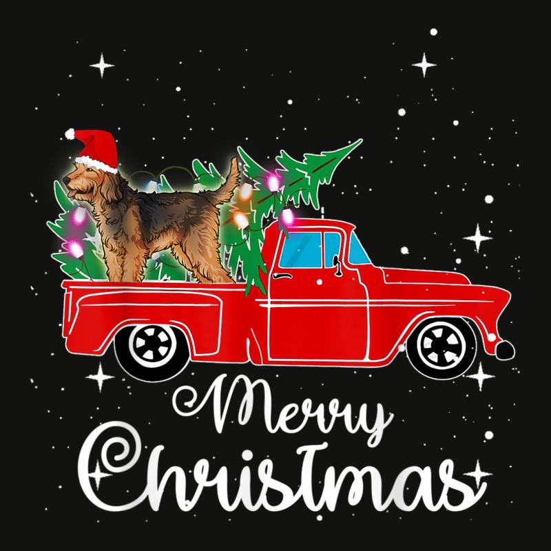 Otterhound Rides Red Truck Christmas Pajama 002 Scorecard Crop Tee by CHRISTOPHEANDERS | Artistshot