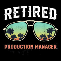 Funny Retired Production Manager Beach Palm Tree Sunglasses T Shirt Landscape Canvas Print | Artistshot