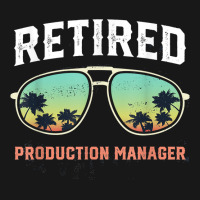 Funny Retired Production Manager Beach Palm Tree Sunglasses T Shirt Flannel Shirt | Artistshot