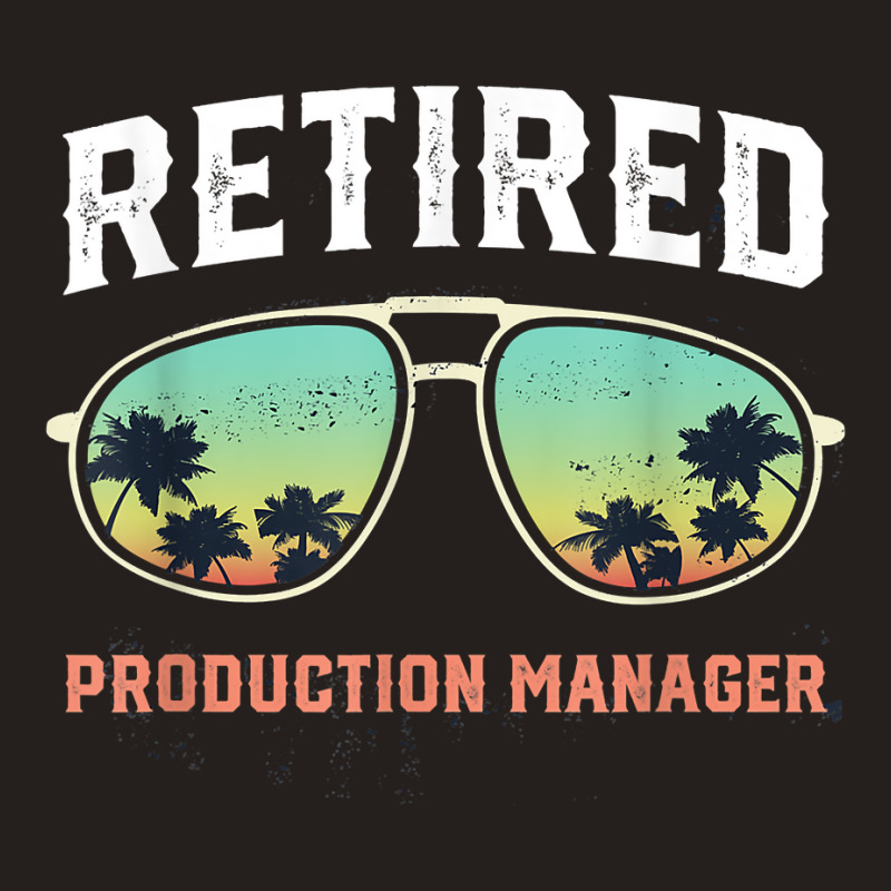 Funny Retired Production Manager Beach Palm Tree Sunglasses T Shirt Tank Top | Artistshot