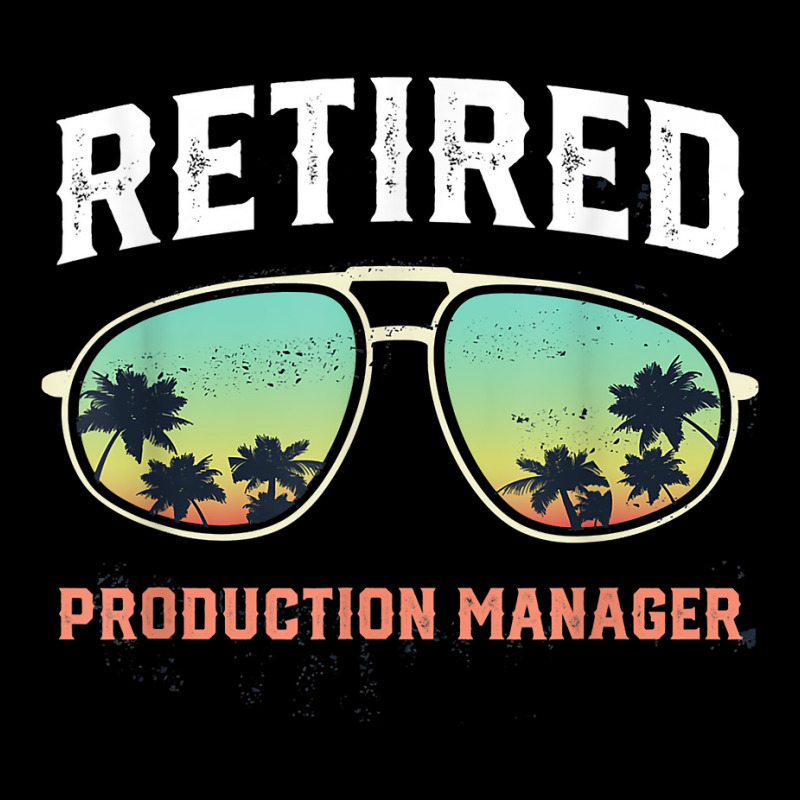 Funny Retired Production Manager Beach Palm Tree Sunglasses T Shirt Youth Hoodie | Artistshot