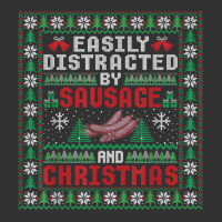 Easily Distracted By Sausage And Christmas Party Funny Xmas T Shirt Baby Bodysuit | Artistshot