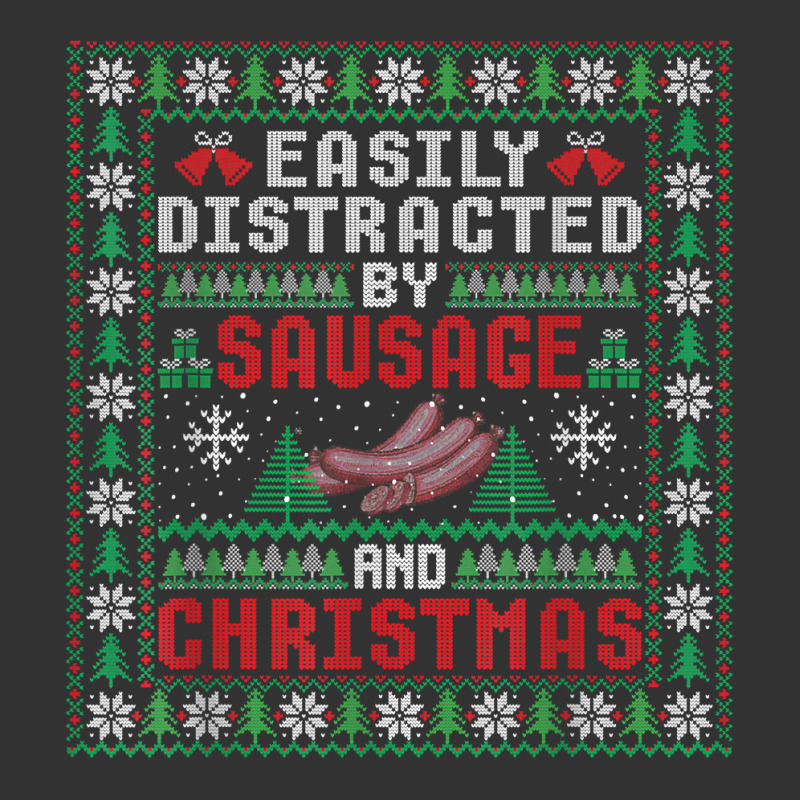 Easily Distracted By Sausage And Christmas Party Funny Xmas T Shirt Baby Bodysuit by deemerx8lmshare | Artistshot