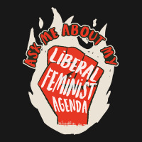 Liberal Feminist Agenda Funny Feminism Gift Flannel Shirt | Artistshot