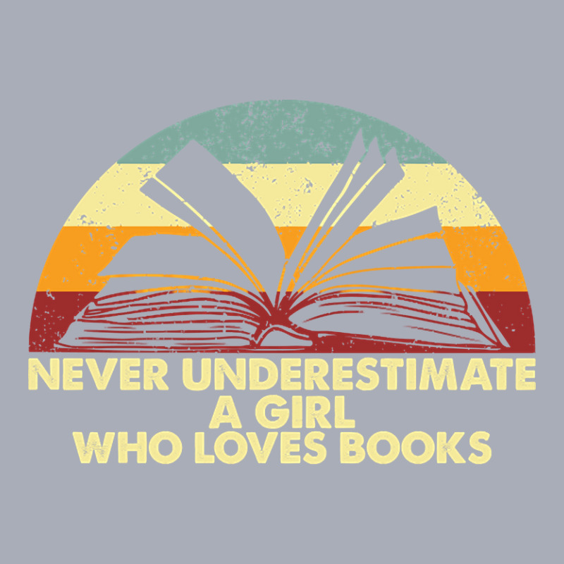 Retro Never Underestimate A Girl Who Loves Books Tank Dress by Box Bingham | Artistshot